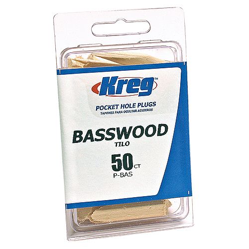 Kreg BASSWOOD WOODEN PLUGS 50CT - P-BAS Best Price