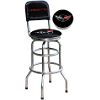 30.5 in. Two-Ring Barstool with Swivel & Backrest, Corvette