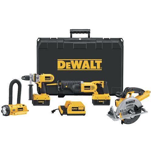 DeWalt 36 volt Heavy Duty Cordless Combo Kit - 4 pk.