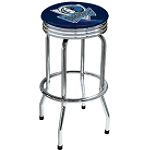 On The Edge Marketing Barstool Single Foot Ring With Swivel (Mavericks)(Dark Blue)