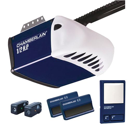 Chamberlain 1 2 hp Garage Door Opener with 2 Remotes, Chain Drive - PD212D