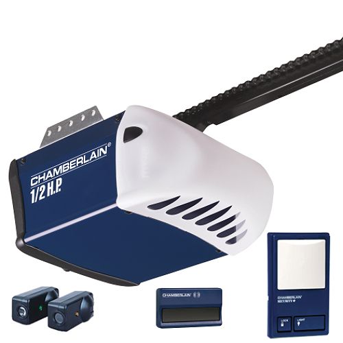 Chamberlain 1 2 hp Garage Door Opener with Remote, Chain Drive - PD210D