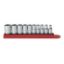 10 Pc. 6Pt. Standard SAE Socket Set 1/4