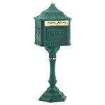 Amco Metal Industrial Corporation Colonial Pedestal Mailbox - Patina