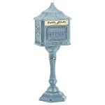 Amco Metal Industrial Corporation Colonial Pedestal Mailbox - Stone