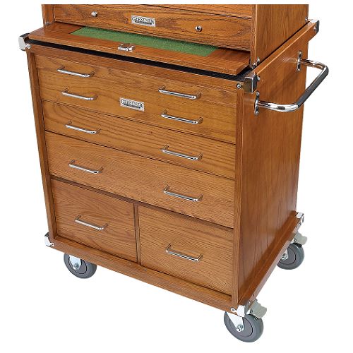 Gerstner International Rolling Storage Cabinet  Red Oak Best Price