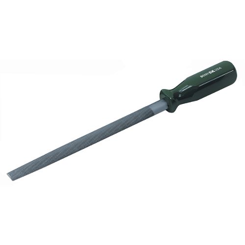 SK Half Round Bastard File with Handle 8in.