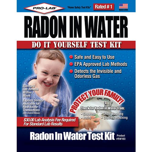 Pro Lab Professional Radon In Water Test Kit - RW103 Best Price
