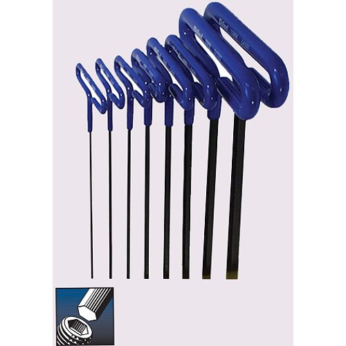 Eklind Cushion Grip Hex T-Key Set  6 inch Series  8 keys: 2 to 10 mmand Pouch Best Price