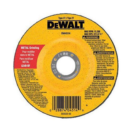 DeWalt 4-1 2 in. x 1 4 in. x 7 8 in. High Performance Metal Grinding Wheel