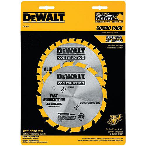 DeWalt 5-3 8 in. 16T & 30T Carbide Blade Combo Pack 