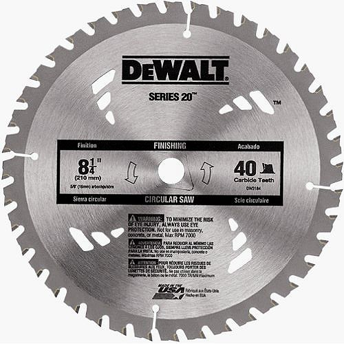DeWalt 8-1 4 in. 40T Carbide Thin Kerf Circular Saw Blade