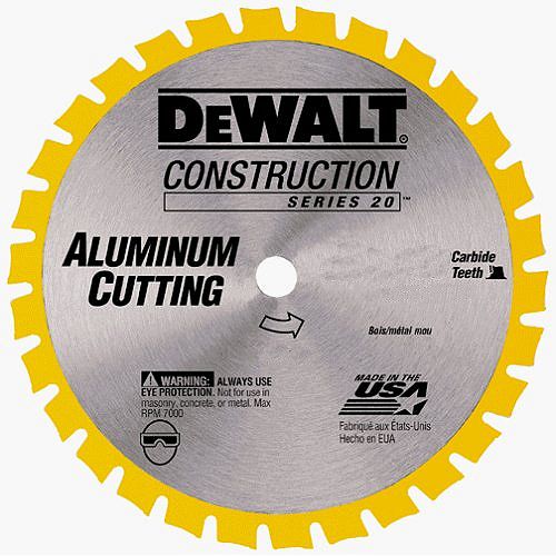 DeWalt 5-3 8 in. 30T Carbide Saw Blade (Aluminum Nonferrous metals) - DW9052 