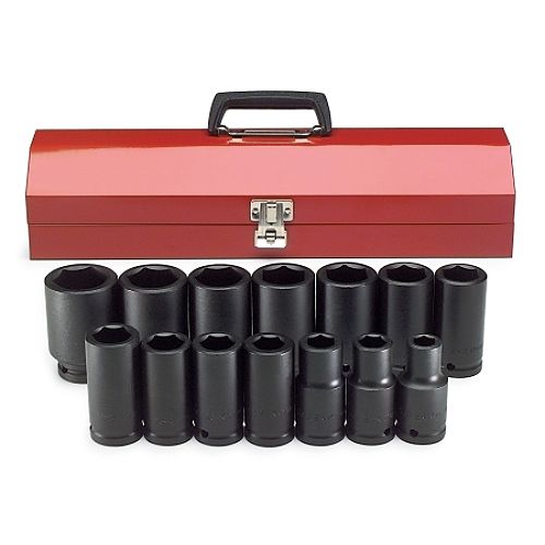 SK 14 Pc 3/4 Drive 6 Point Deep Fractional Impact Socket Set Best Price