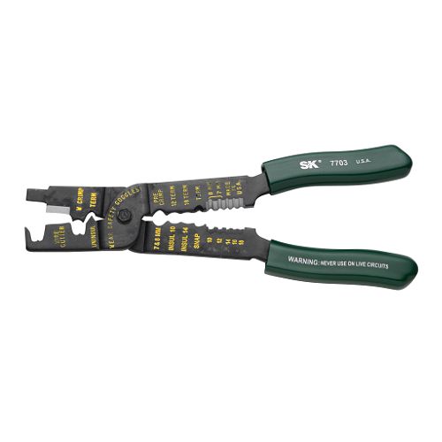 SK 8.75" Ignition Wire Crimping Pliers Capacity 10-18 AWG - 7703
