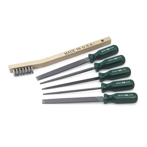 SK 6 Pc Mini File & Brush Set