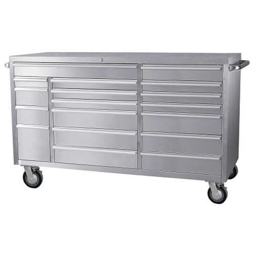 Viper Tool Storage 72 in. 18-Drawer Professional Heavy-Duty Rolling Cart  Stainless Steel Best Price