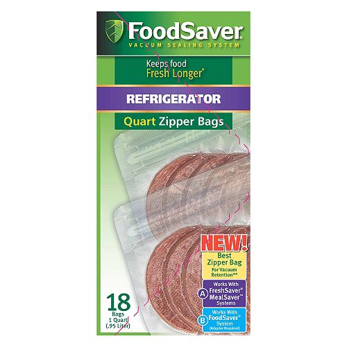 FreshSaver FoodSaver Vacuum Sealing System Zipper Bags - FSFRBZ0216-000 Best Price