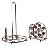 Copper Finish Paper Towel and Napkin Holder Set