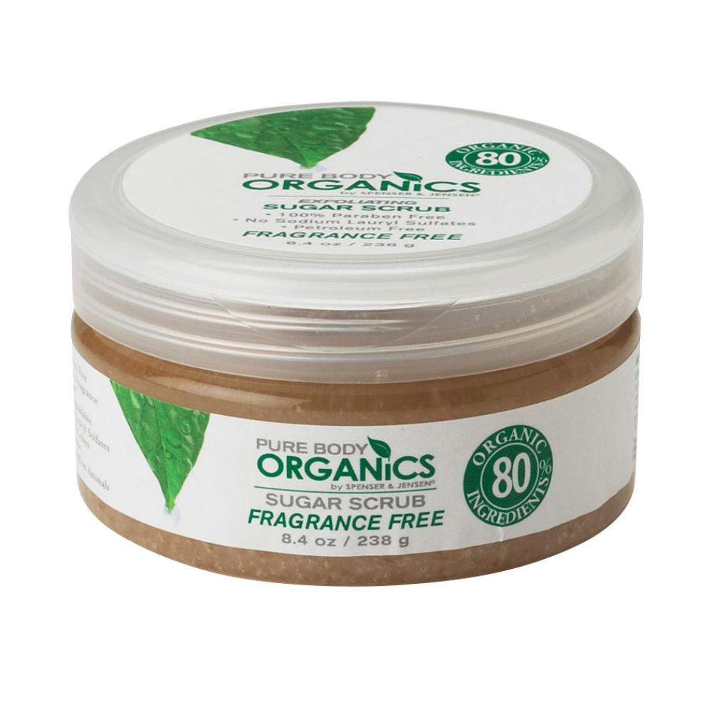 Pure Body Organics Sugar Scrub - Fragrance Free