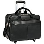 "McKlein ROOSEVELT - Leather 17"" Detachable-Wheeled Laptop Case"

