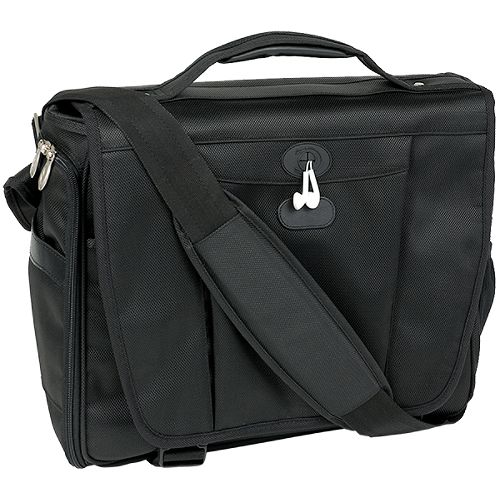 McKlein Southport Nylon Side Entry Laptop Messenger Bag w/ Removable Sleeve