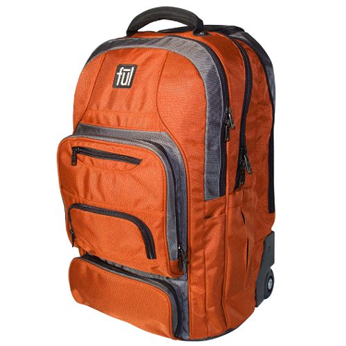 FUL 22" Wheeled Backpack Orange