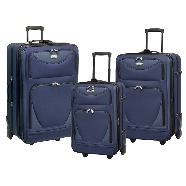Travelers Club Tone-on-Tone 3 Pc. Luggage Set