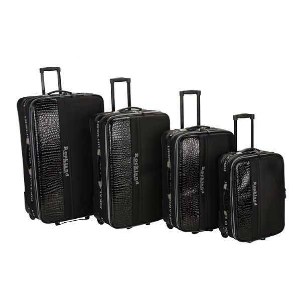 Rockland 4 PIECE ROCKLAND POLO EQUIPMENT LUGGAGE SET WITH CROCODILE