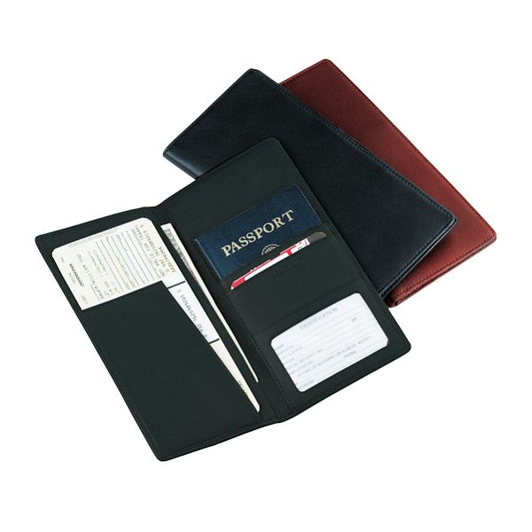 Royce Leather Passport Ticket Holder