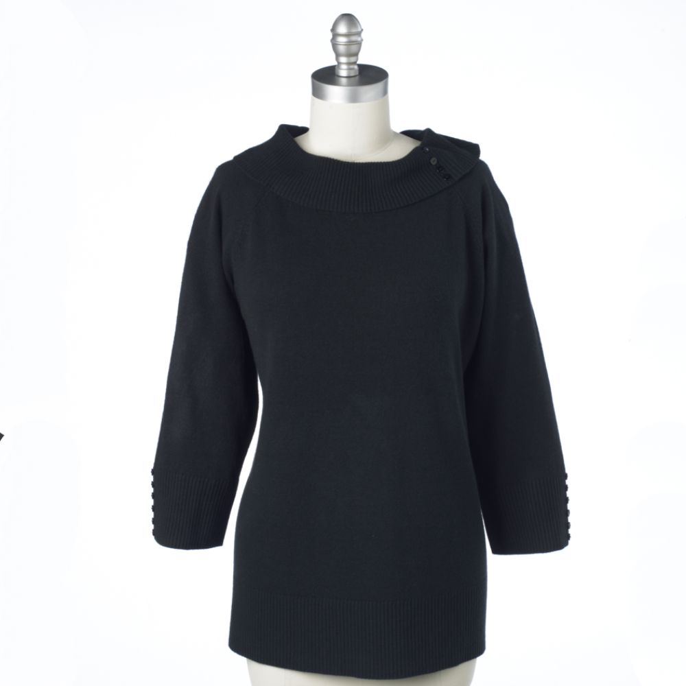 REQ Women's Plus 3/4 Sleeve Marilyn Sweater