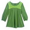 Women's Plus 3/4 Jeweled Knit Top