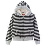 MUDD Juniors Plus Fur Lined Zip Up Sweatshirt