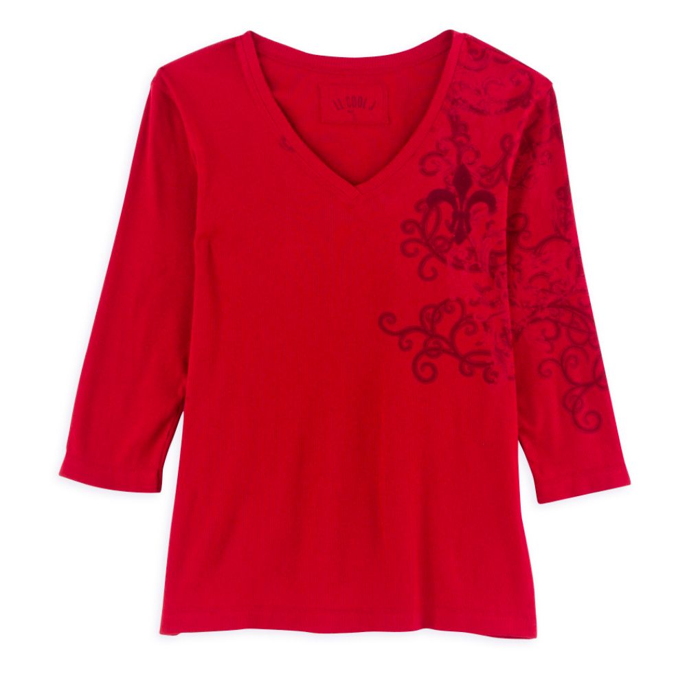 LL Cool J Juniors Plus Shoulder Printed Tee