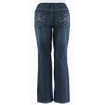 Apostrophe Women's Plus 5-Pocket Jean with Tonal Stitch