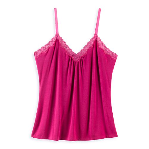 Apostrophe Women's Plus Lace Cami with Bra Strap