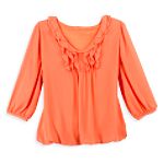 Covington Women's Plus V-Neck Solid Bubble Hem