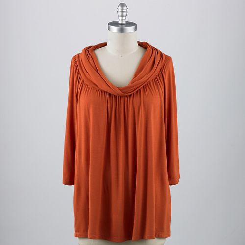 Uniform JPR Women's Plus 3/4 Sleeve Cowl Neck Knit