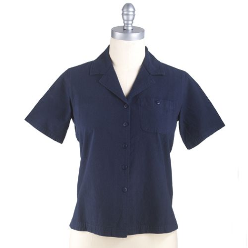 GV Casuals Petite Solid Camp Shirt