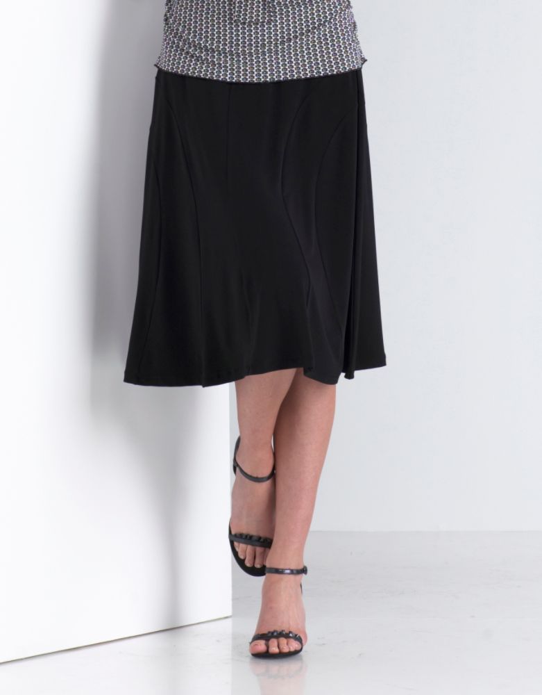 Apostrophe Women's Plus Solid Matte Jersey Skirt