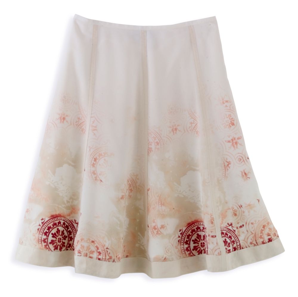 Apostrophe Women's Plus Medallion Print Skirt
