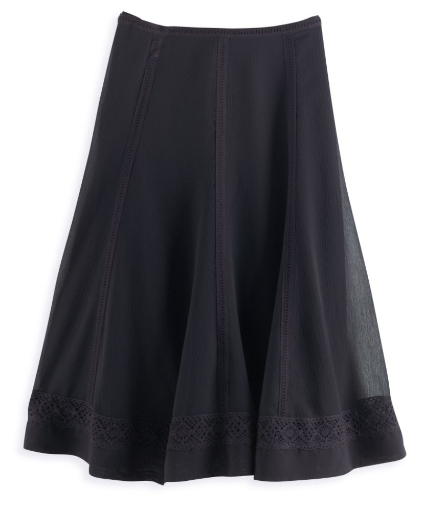 Apostrophe Women's Plus Solid Skirt