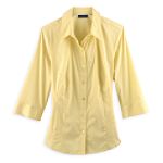 Apostrophe Women's 16W to 26W 3/4 Sleeve Solid Blouse