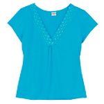 Covington Women's Plus Cap Sleeve Empire Top with... by