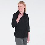 New Additions 3/4 Sleeve Button Down Solid Shirt