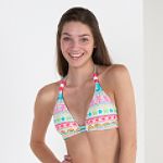 Sears Rainbow Stripe Bikini Top and Boy Short