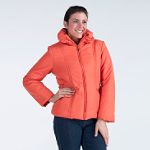 Bold Spirit 3/4 With Rouching At Neck Jacket With Pick Stitch