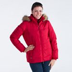 Bold Spirit Solid Down With Fur Trimmed Hood