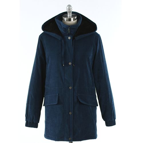 FS Ltd. Women's Plus Moleskin Velboa Hooded Anorak