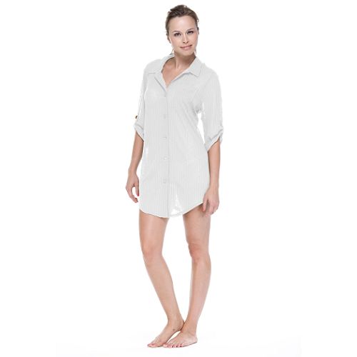 Cover Me USA Women's Plus Button Shirt Cover Up Plus